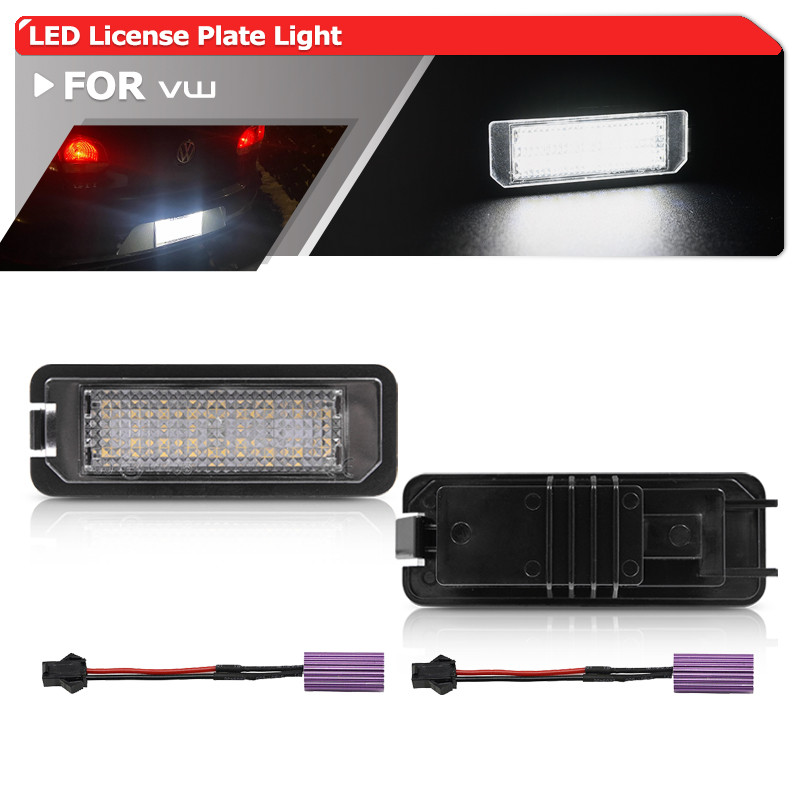For VW Golf IV V VI VII MK4 MK5 MK6 MK7 Polo III IV V 6N2 9N9N2 9N3 6R Passat B7 B8 CC Led License P