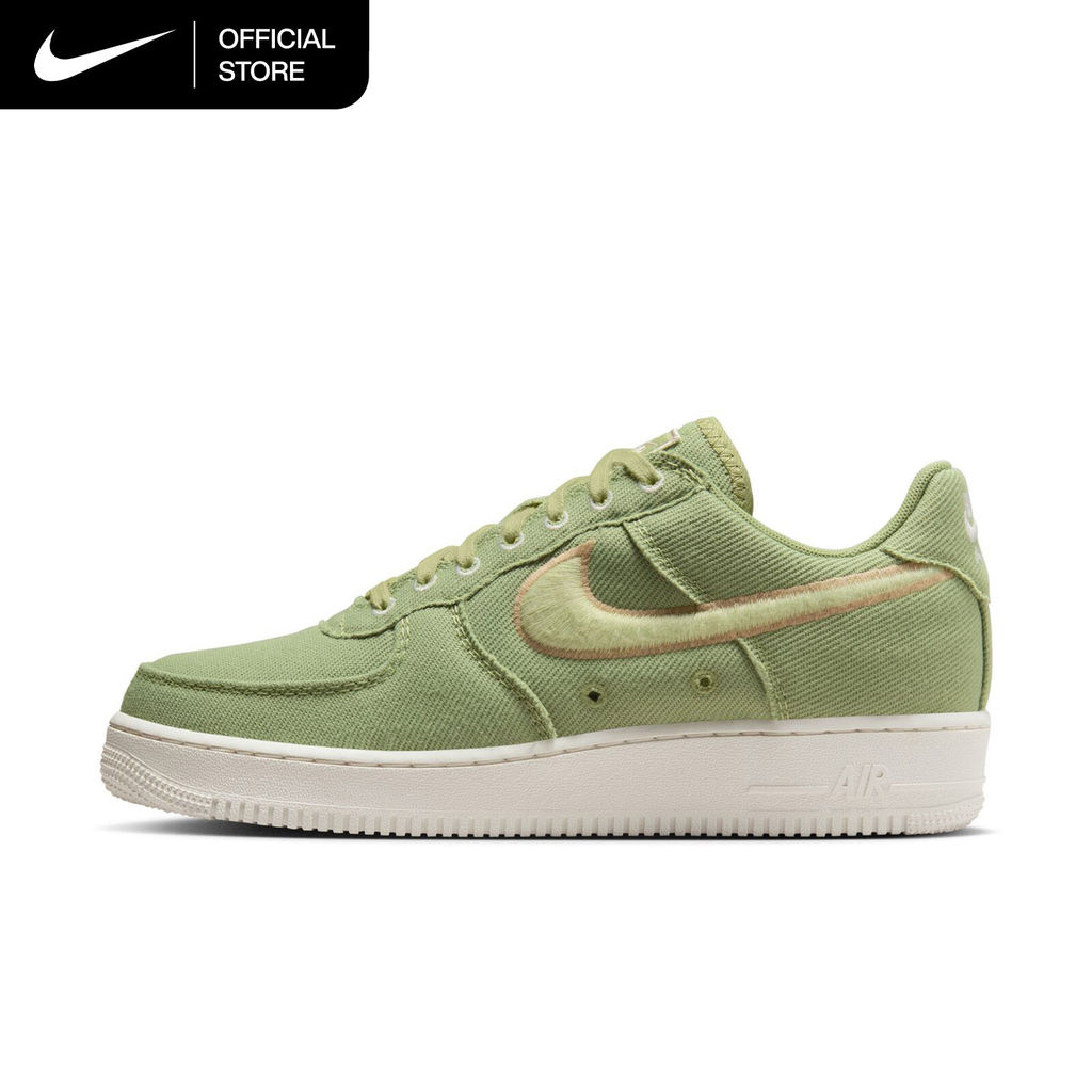 Nike Men's Air Force 1 Low Canvas Shoes - Dusty Olive [HV1204-300]