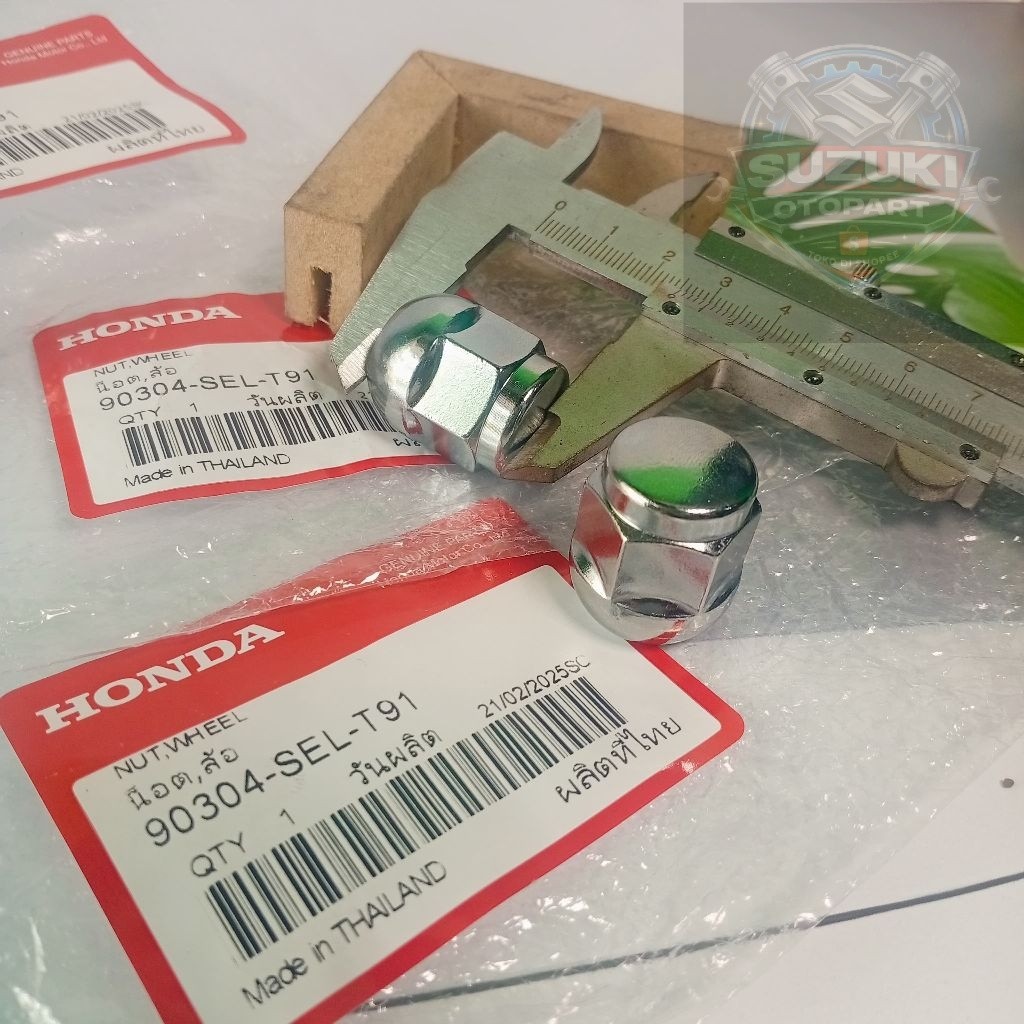 Mur Roda Nut Wheel Velg Kunci 19 ORI Honda 90304-SEL-T91 Honda Jazz Gd3 Ge8 Gk5 Brio City Gd8 Gm2