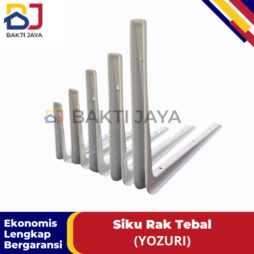 Siku Rak Tebal / Siku Sudut Putih Tebal / L Siku Sudut Tebal / Tatakan Sudut Tebal / Siku Rak Tempel