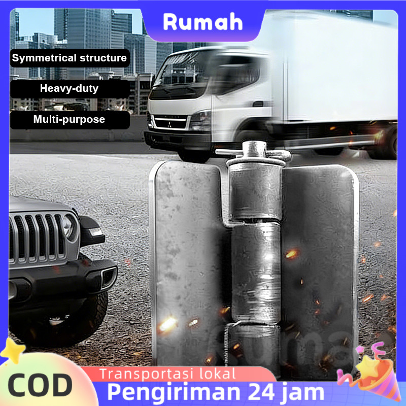 Engsel Las Tugas Berat, Pintu Besi Simetris Otomotif, Tempat Sampah
