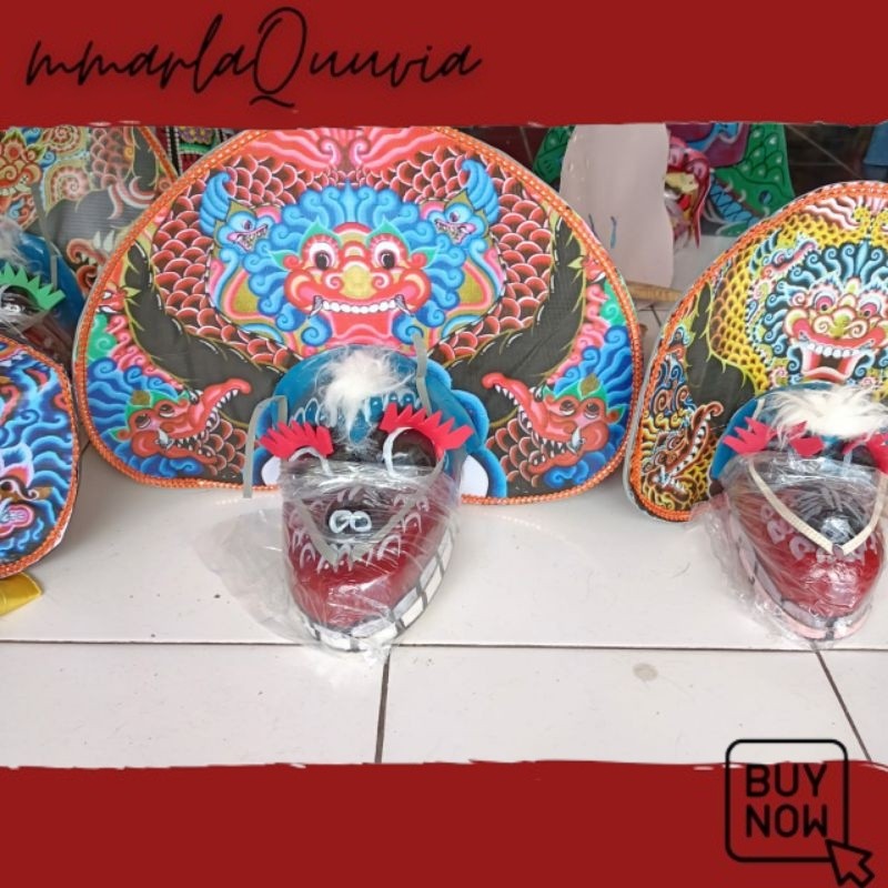 KEREN BOLO Barongan caplokan anak printing/caplokan spon BAGUS
