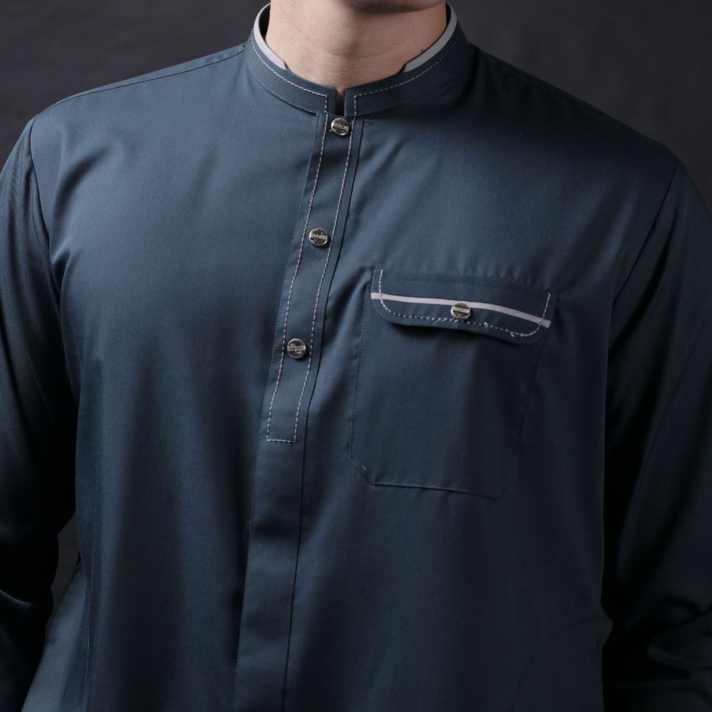 Qori Apparel Premium  Size - M  Koko  Pria Lengan Panjang Manset