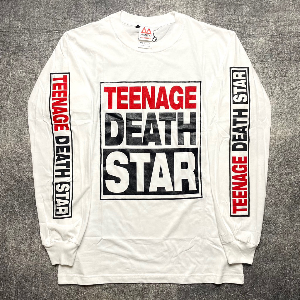 Long Sleeve TEENAGE DEATH STAR - VISION WHITE Official Merchandise