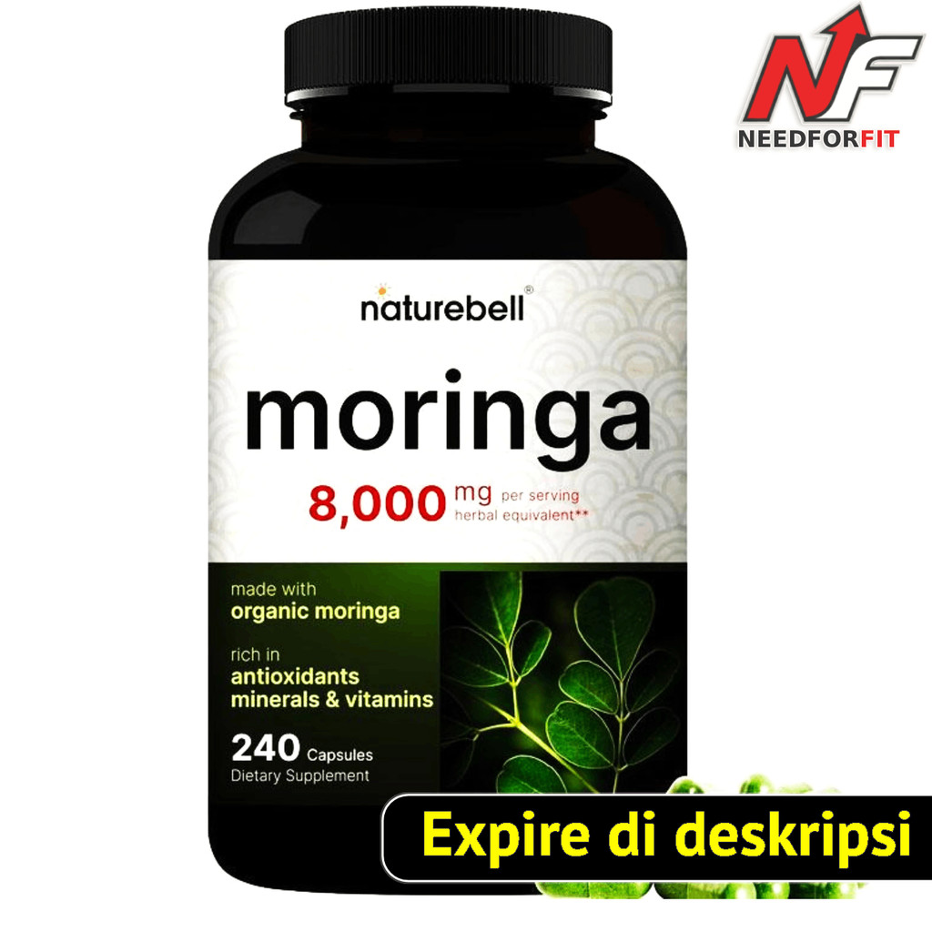Naturebell Moringa Oleifera 8000mg 240 Capsules
