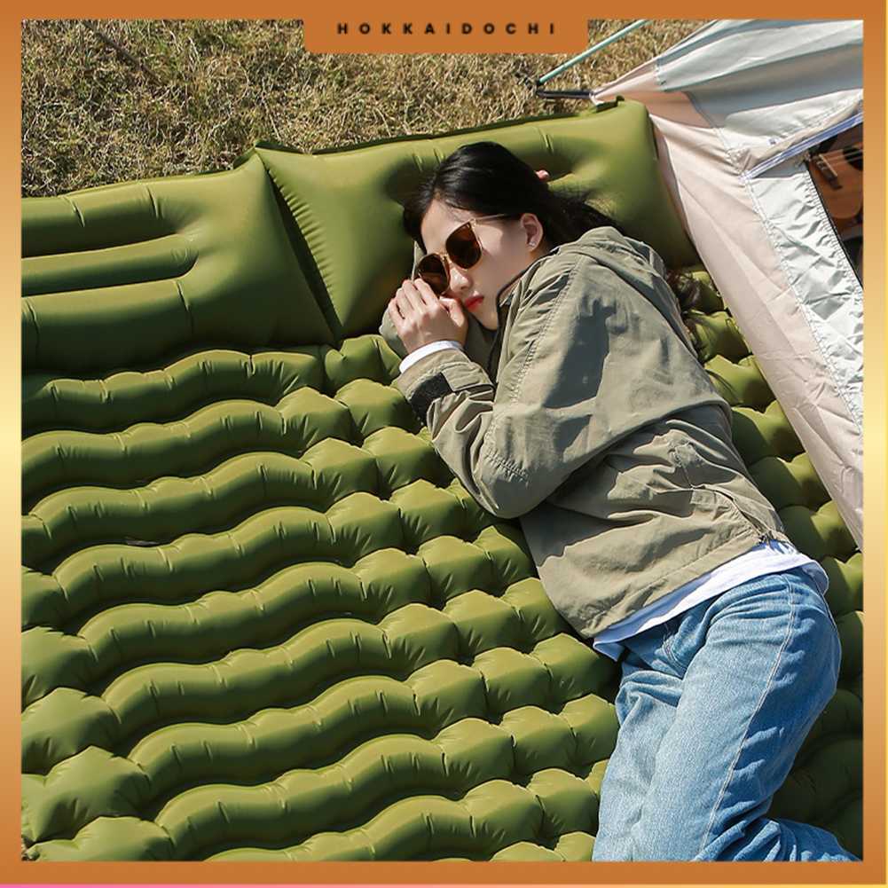 HUANQ Kasur Matras Angin Manual Sleeping Pad Waterproof Double - HQ-200
