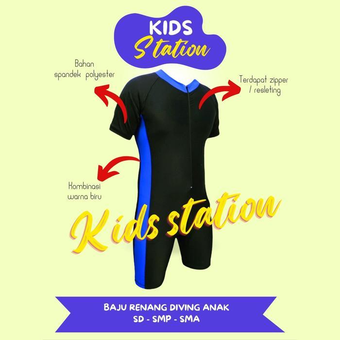 Baju Renang Anak Laki Laki Sekolah SD SMP SMK Remaja Dewasa Model Diving Laki Laki Perempuan Cowok C