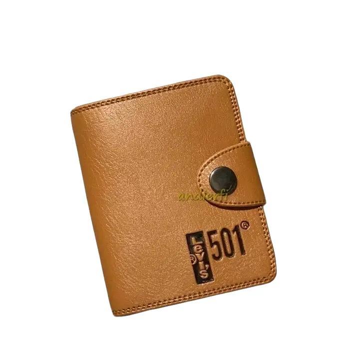 Dompet Cowo Model Kancing Dompet Pria kulit premium Kartu