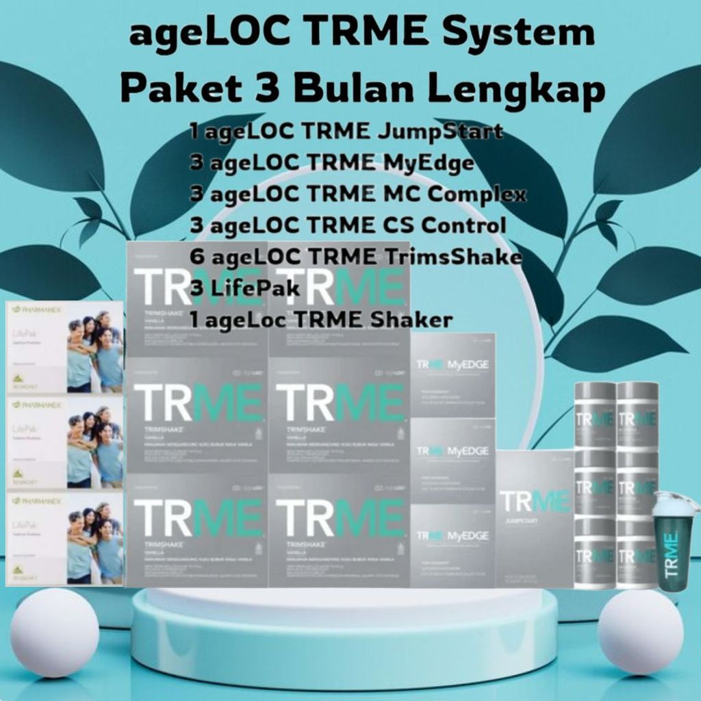 [ NURI SKIN ] ageLOC® TRME System 3 Bulan Sistem Paket Diet 90 Hari Lengkap new pack TR90 TWS Pengel