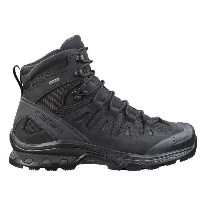 SALOMON - QUEST 4D GORE-TEX FORCES 2 EN, Unisex Tactical Boots, Black / Black / Black - Tactical Boo