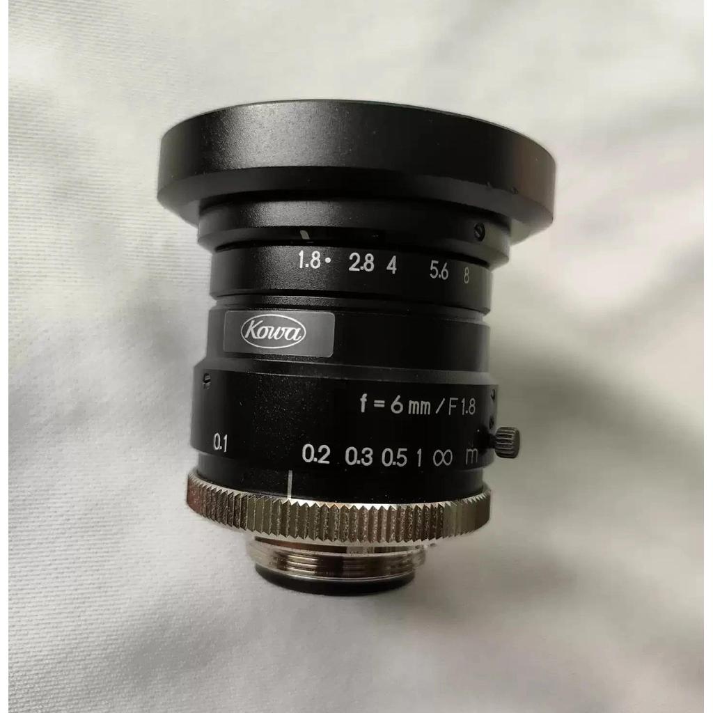 Kowa CMount 6mm f1816 1 HC Series Fixed Lens lens machine vision lens in good contion tested OK