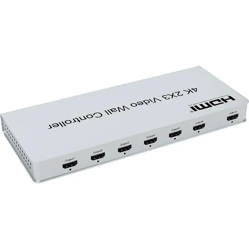 4K 2x3 HDMI Video Wall Controller 2x2 2x1 1x2 3x2 TV Wall 4 6 Screen Video Wall Stitching Processor 