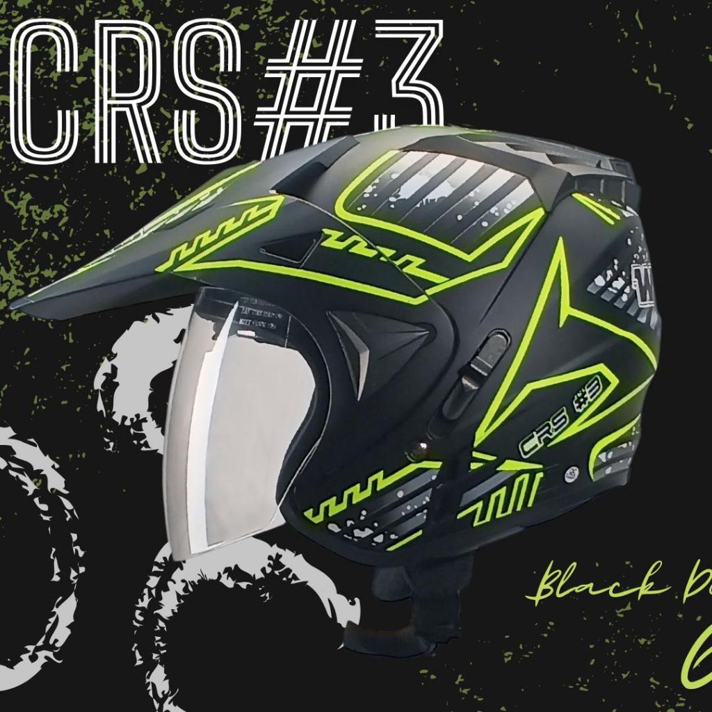 Helm Dewasa SNI MSR Pro Sight Motor CROSS Unisex Cewe Cowo