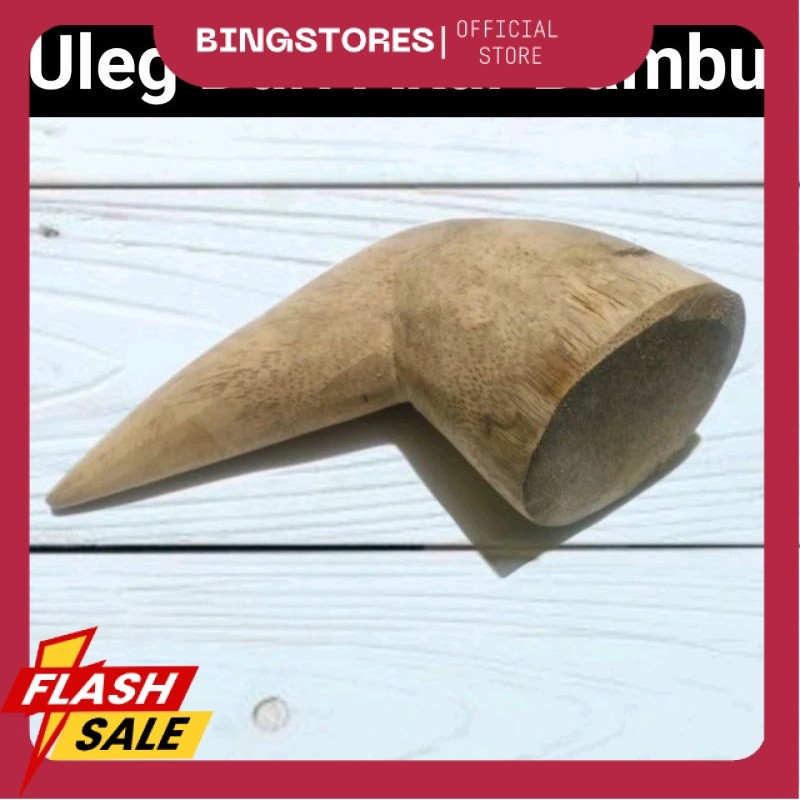 Ulekan Kayu Dari Akar Bambu Ukuran Kecil/Sedang/Besar Ulekan Dari Brungki Bambu Alat Bumbu Dapur UB