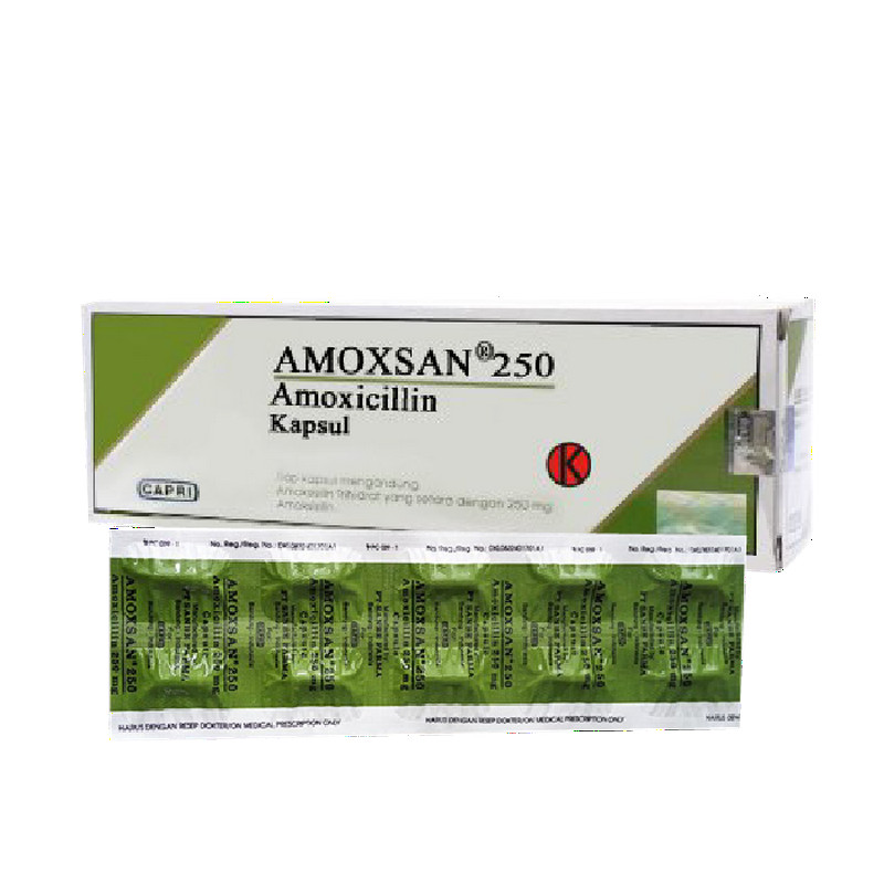 AMOXSAN 250 1 STRIP @ 10 TABLET DISPERSIBLE
