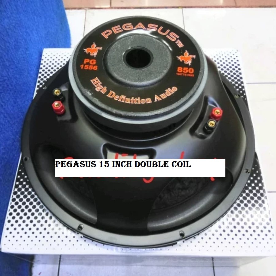SUBWOOFER PEGASUS 15 INCH DOUBLE COIL 850 WATT BARU