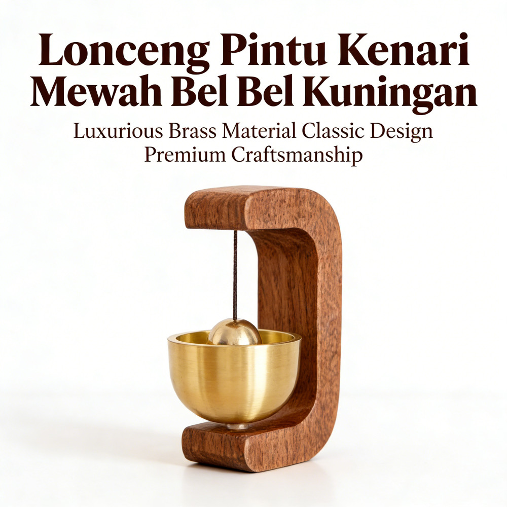 Lonceng Pintu Kuningan Bel Pintu Mewah Bel Lonceng Pintu