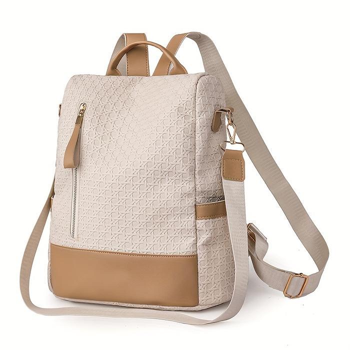 BISA COD Tas Ransel Wanita Serbaguna Tas Gendong Kulit Sintetis Motif Embos Multifungsi Anak Perempu