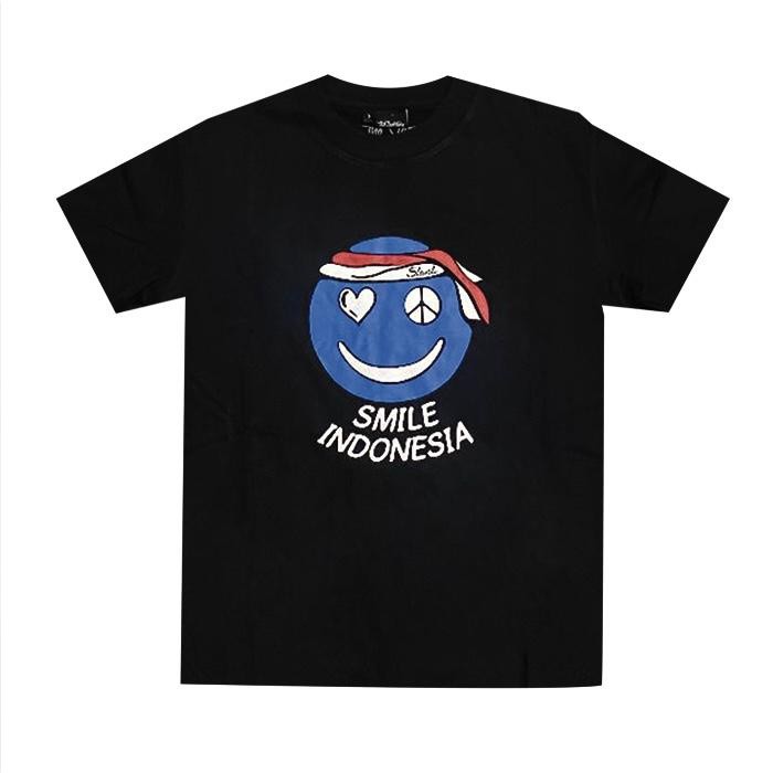 HOT Tshirt SMILE INDONESIA LOGO ( BLACK )