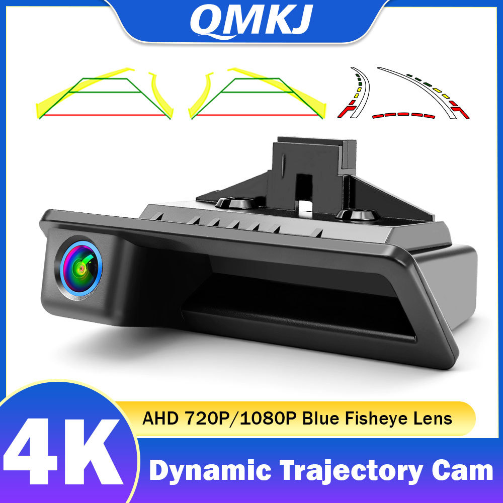 Dynamic Trajectory Trunk Handle Backup Camera For BMW 3 E90 5 E60 X1 E84 X5 E70 X6 E71 Parking Camer