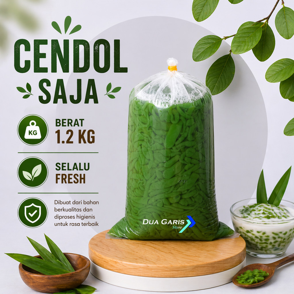 ES CENDOL DAWET DAUN SUJI ASLI TANPA PENGAWET (INSTAN/SAMEDAY)