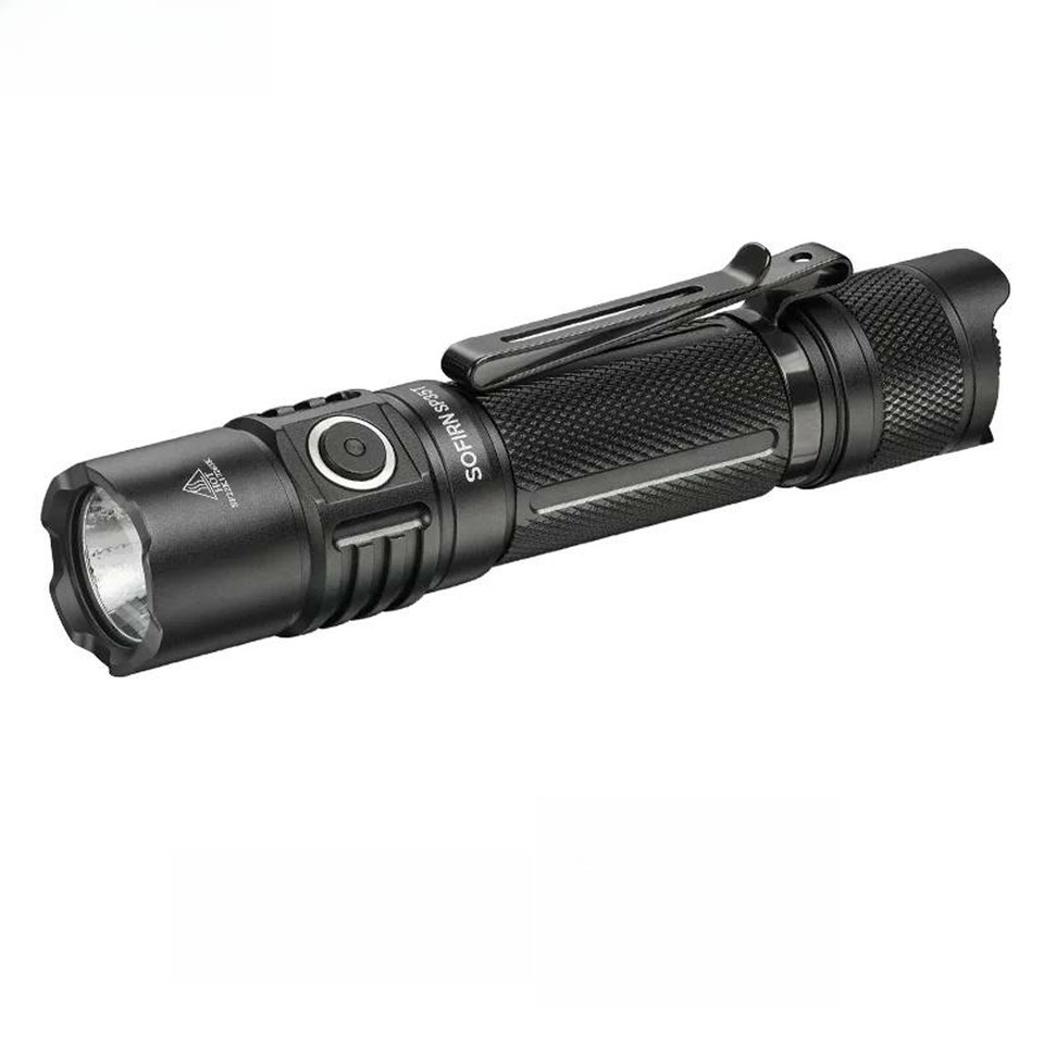 Sofirn SP35T 3800lm Tactical 21700 Flashlight Powerful LED Light USB C Rechargeable Torch with Dual 