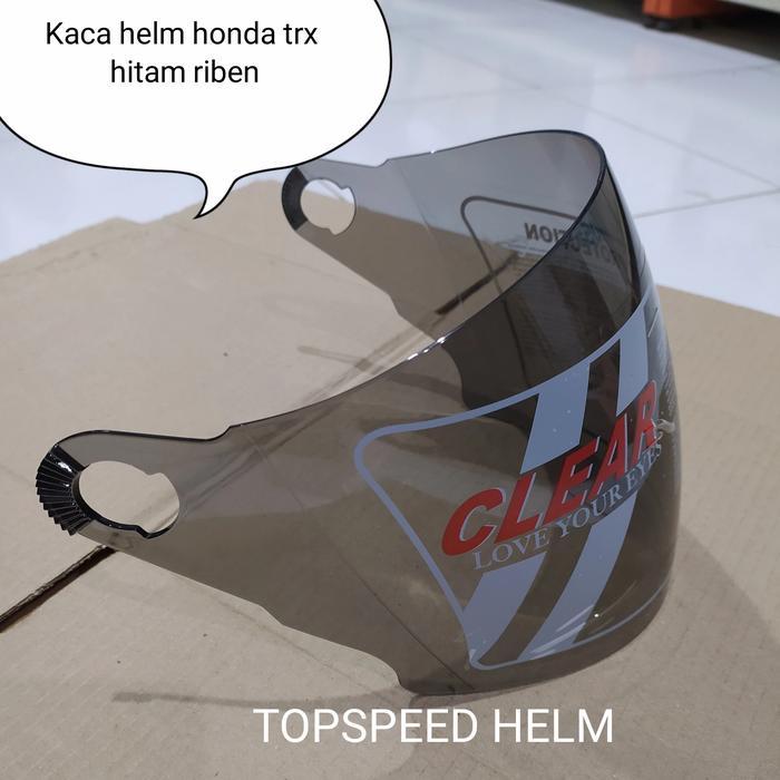 kaca helm honda trx hitam kaca helm honda riben