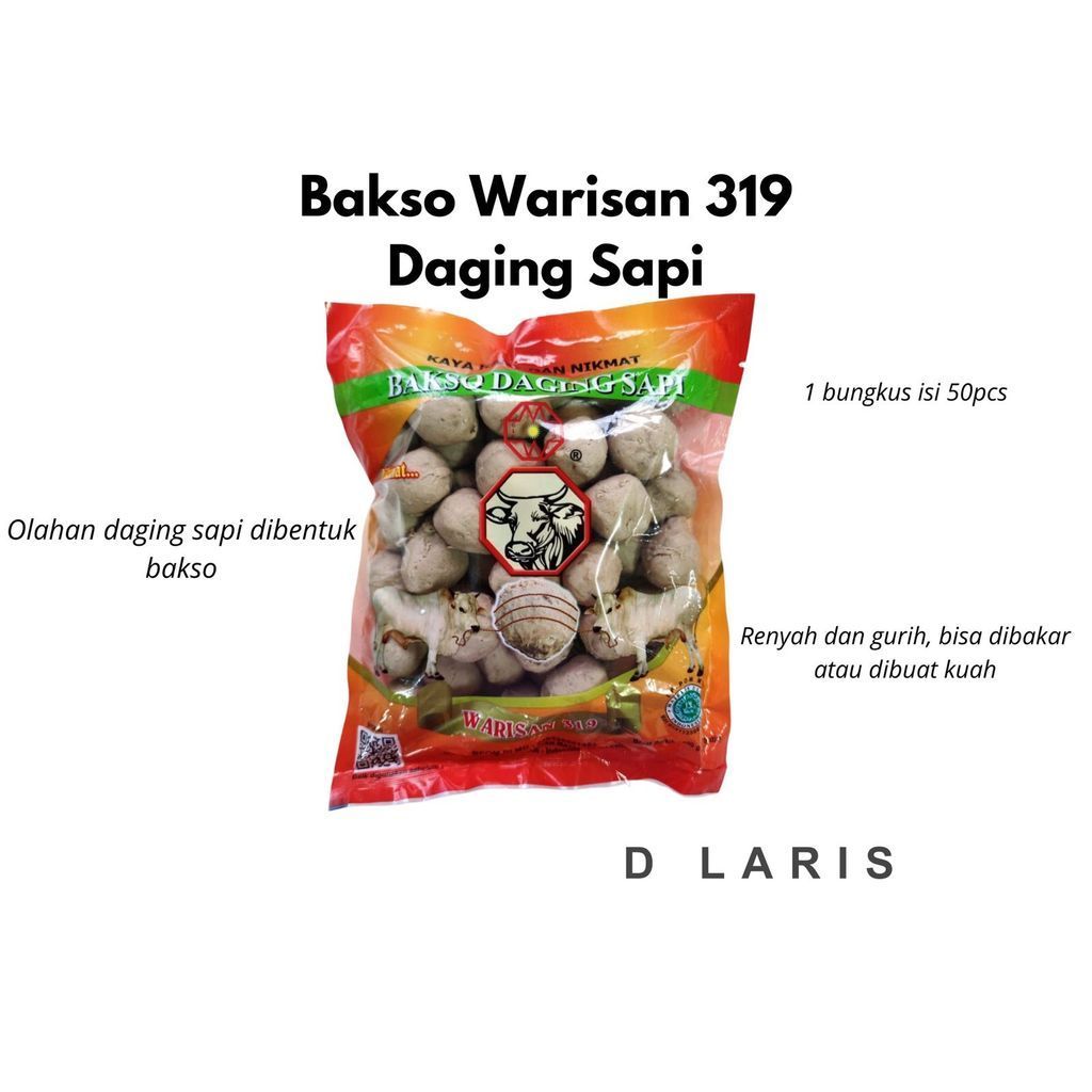 Warisan 319 Bakso Sapi Isi 50