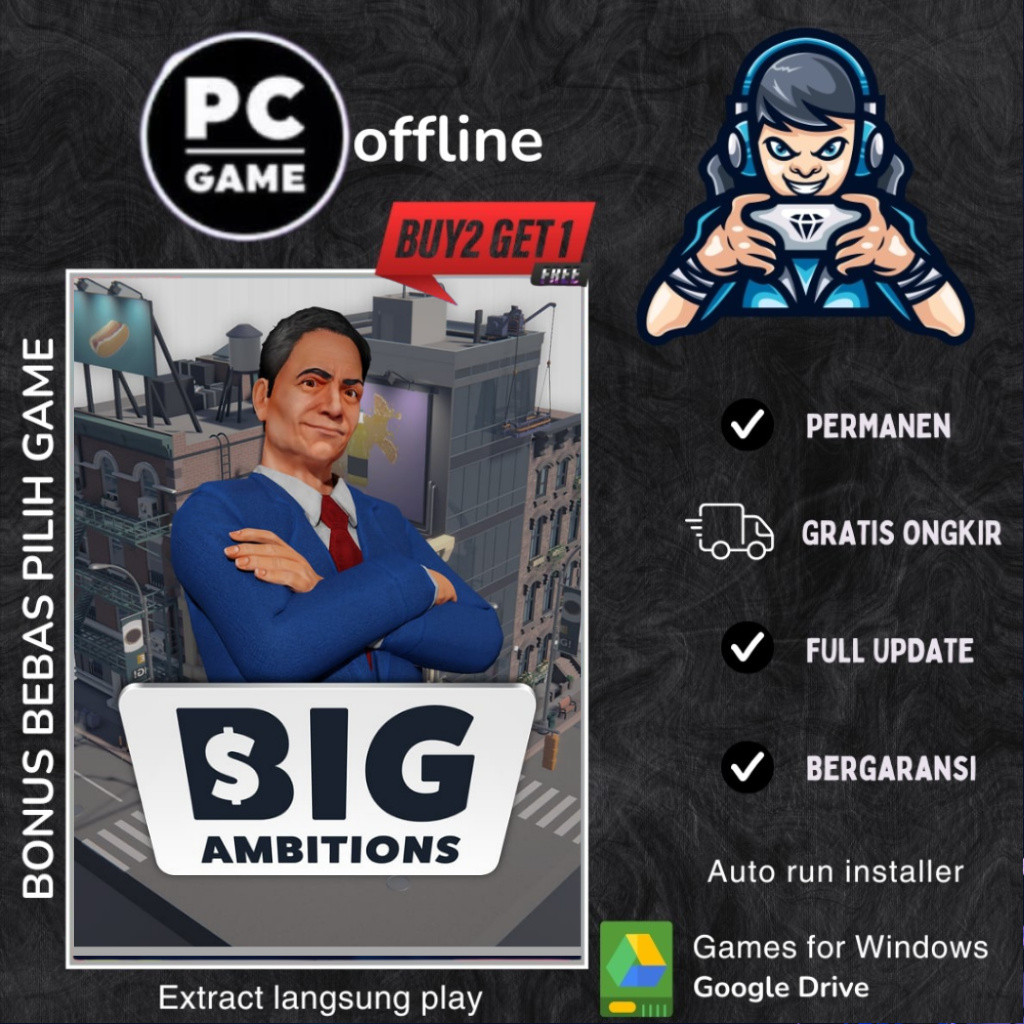 BIG AMBITIONS - GAME PC – GAME LAPTOP - GAME OFFLINE