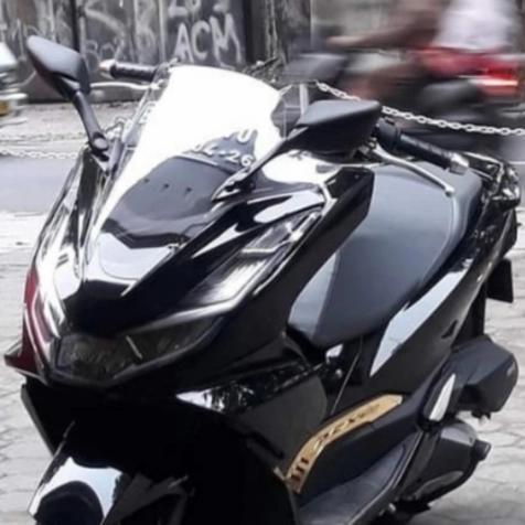 visor/windshield plus spion variasi pcx 160 - Putih
