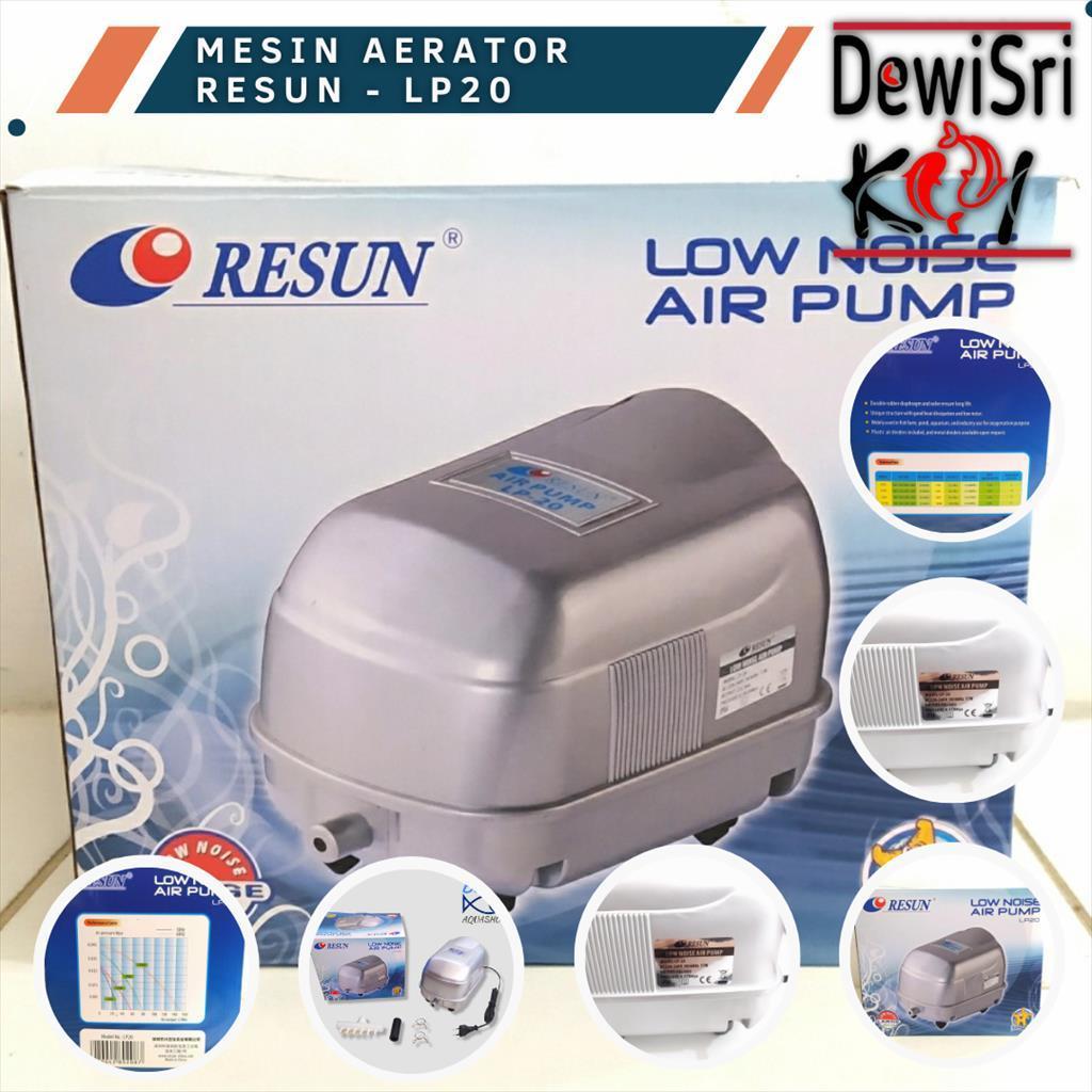Resun LP20 Low Noise Air Pump – Pompa Udara Kolam Ikan Koi & Aerator Kolam Besar Hemat Energi