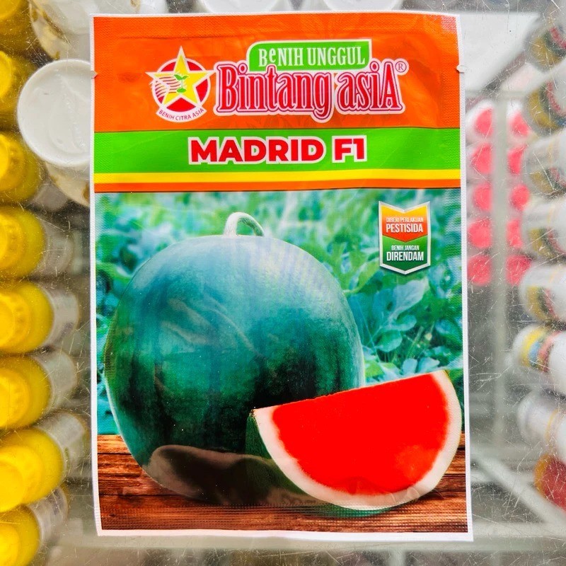 MADRID f1.bibit semangka non biji/benih semangka Non biji kemasan 20 gr