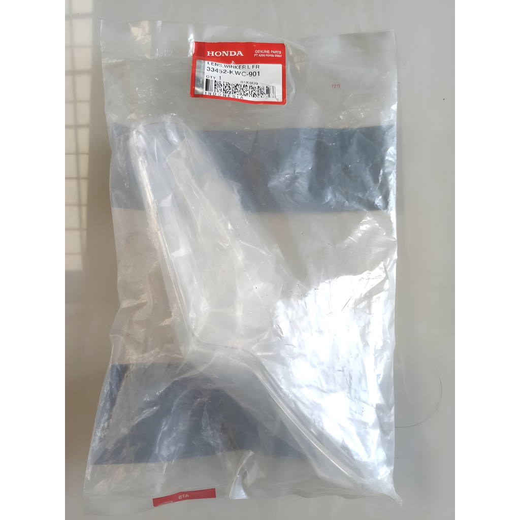 33452KWC901 LENS WINKER L FR Mika Lampu Sein Kiri Honda CS1 33452-KWC-901