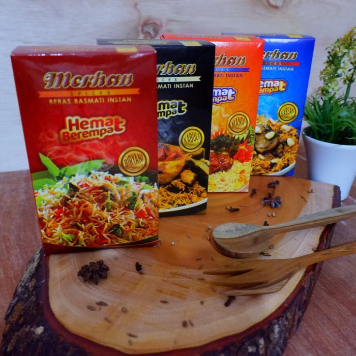 Merhan Beras Basmati Instan Hemat Berempat Mandi Kebuli Biryani Kabsah - Biryani