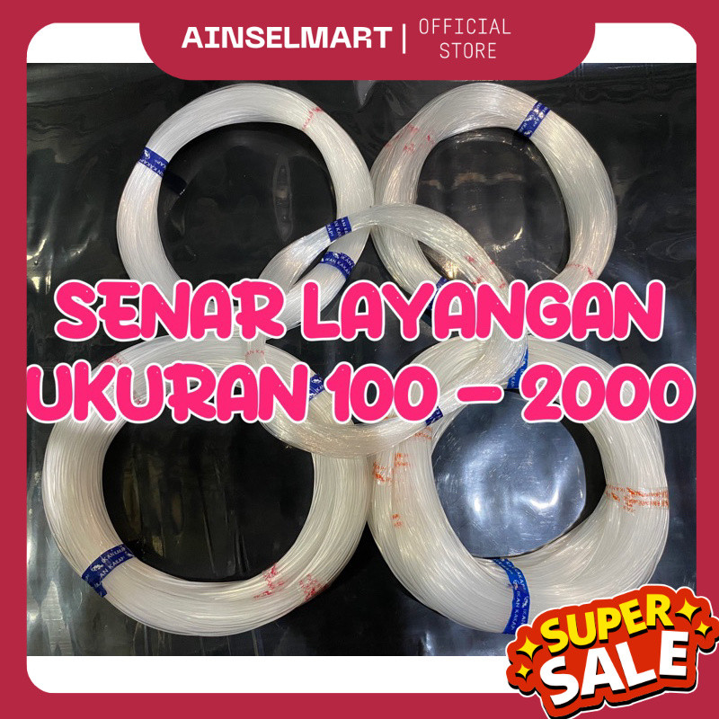 SENAR LAYANGAN CAP IKAN KAKAP UKURAN 100- 2000 SL