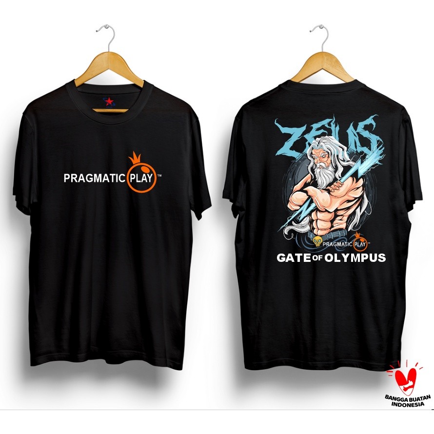 Kaos Distro Pragmatic Play Zeus / Tshirt Distro Gate Of olympus Zeus