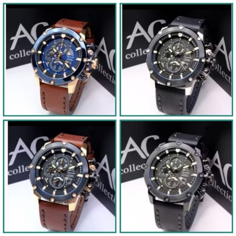 PRIA AC 6564 BLACK ROSEGOLD JAM TANGAN AC 6564