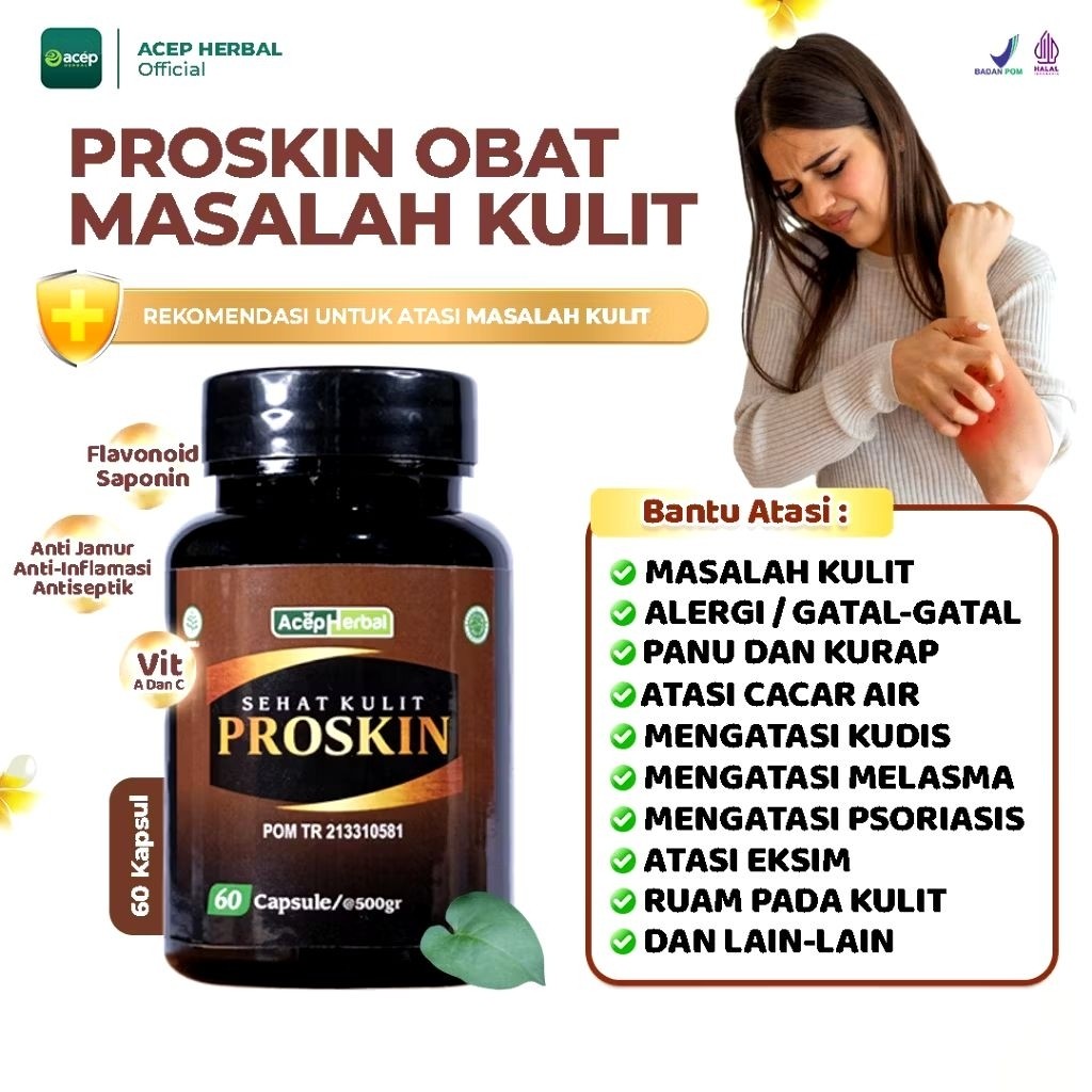 Proskin - Obat Gatal Selangkangan Masalah Kulit Pria Wanita Eksim Exim Kering Basah Menahun Kurap Pa