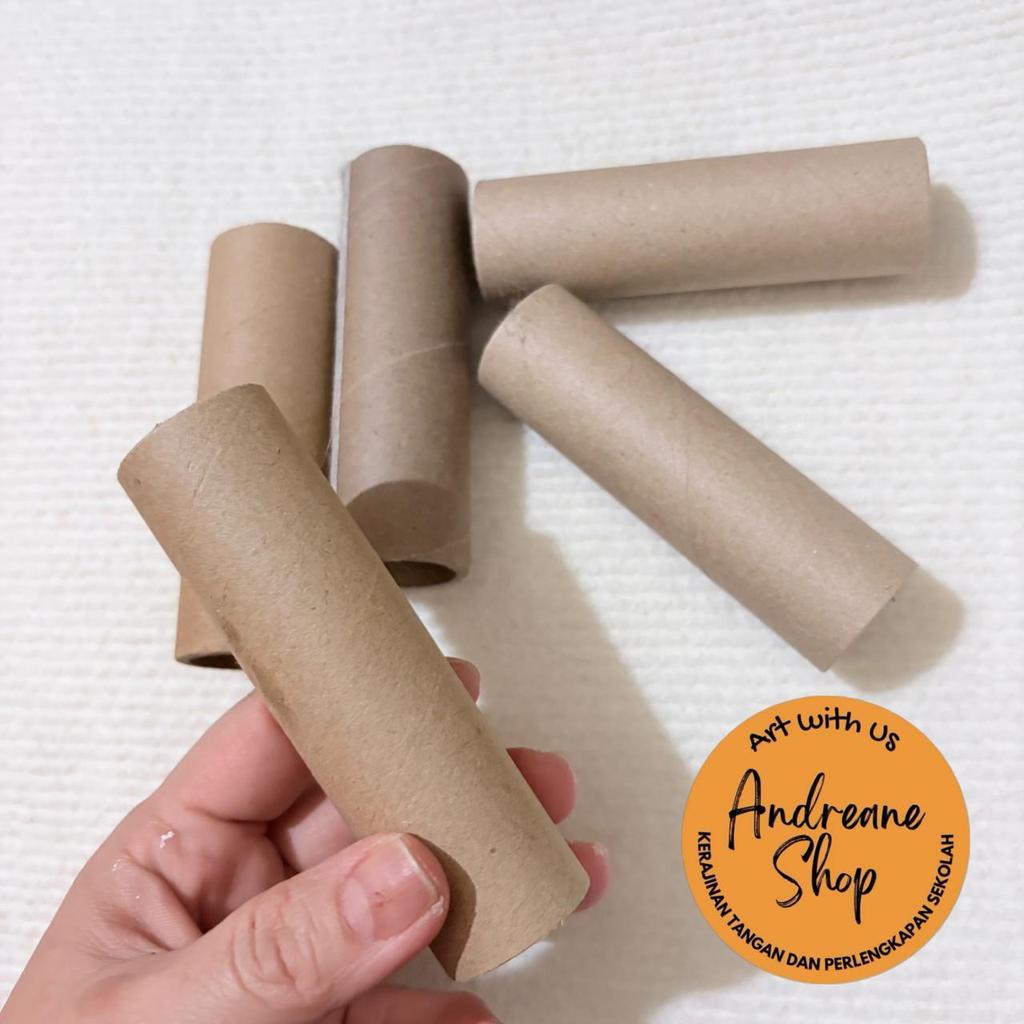 Paper Core Bekas Gulungan Resi 3 cm x 10 cm – Bahan Tebal untuk Kerajinan | Pack Isi 5 pcs