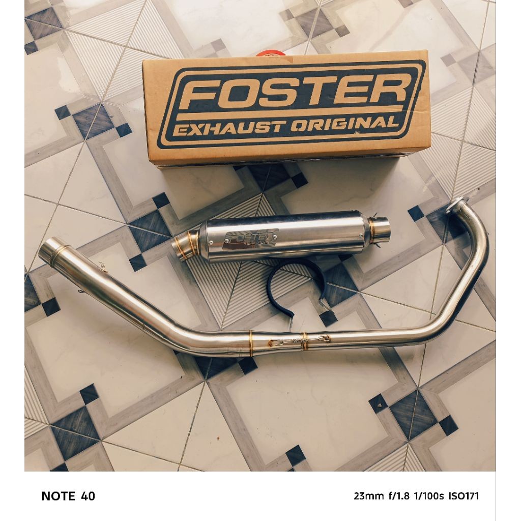Knalpot R15 Standar Racing inlet (50mm) Original Foster Exhaust, R15V3, R15V4, R15V2 Fullsistem
