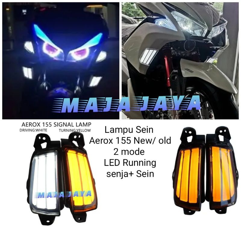 LAMPU SEIN SEN AEROX 155 OLD / NEW MODEL JPA SENJA LED PLUS SEIN RUNNING LJ Acc Variasi Motor