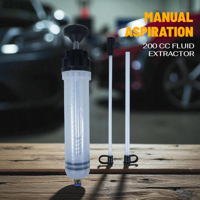 Pompa Tangan Transfer Oli Bensin Mobil Extractor 200ml - NC25 - Hitam