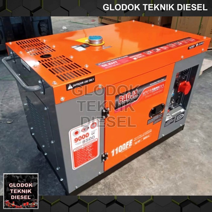 Genset Silent Diesel 8000 watt 8500 W MAX Generator Listrik 1 Phase