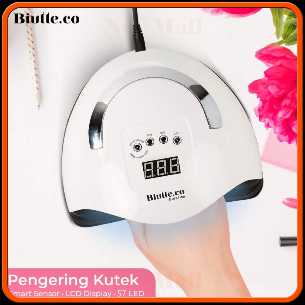 Pengering Kutek UV Lamp Nail Dryer Smart Sensor LCD Display - X7 MAX