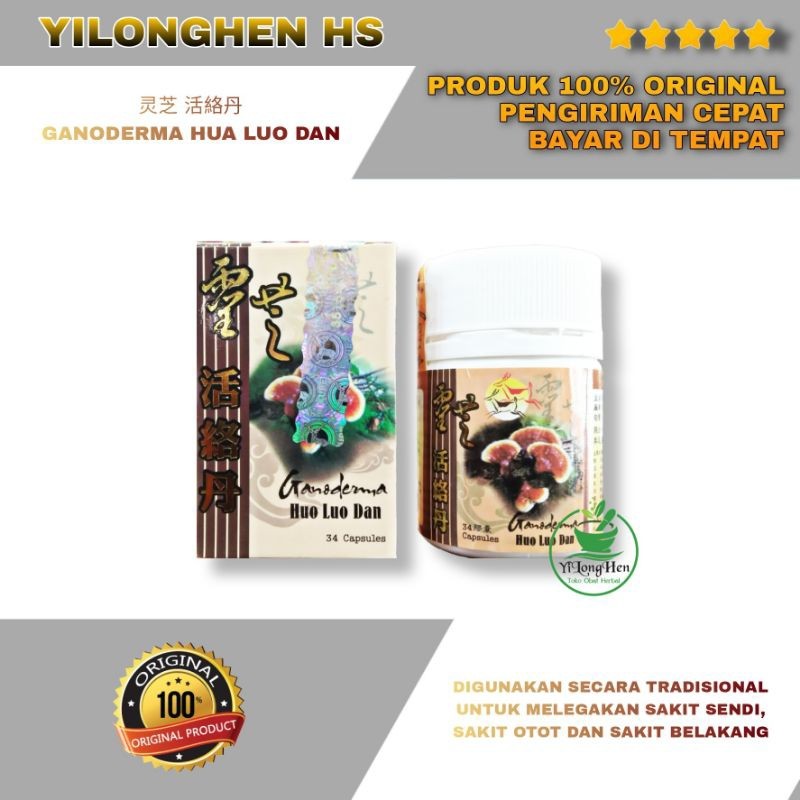 DEPOT OBAT - Ganoderma Huo Luo Dan Obat Saraf Kejepit Sakit Pinggang Radang Sendi