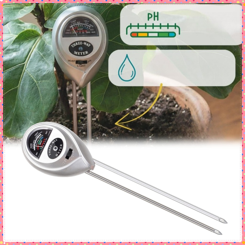 Alat Ukur Ph Tanah Pengukur Ph Tanah Pertanian Digital Ori Akurat 3 In 1 Moisture Ph Sunlight Meter