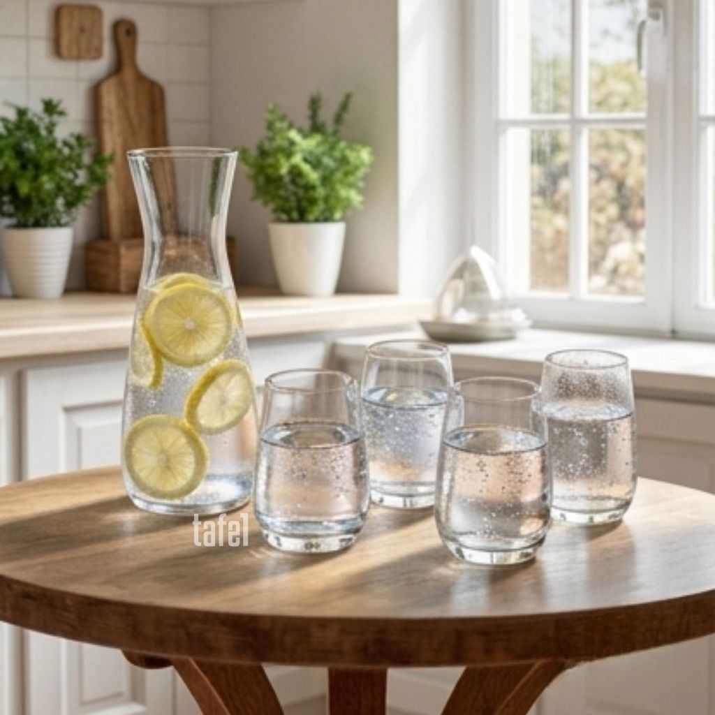 Maison Forine Crystal drink set Carafe tumbler 5 pcs