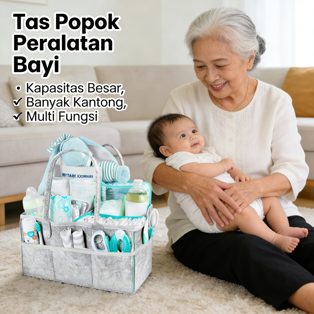 Multipurpose Tas bayi/ Caddy Bag/ Caddy Bag Diaper Organizer /Diaper bag /Popok Peralatan Bayi