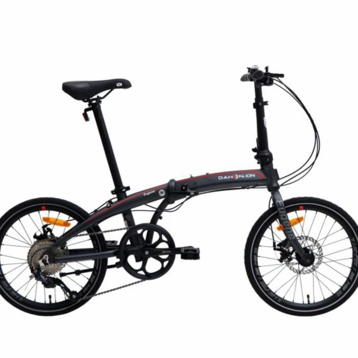SEPEDA LIPAT DAHON ION EUGENE 20 inch SHIMANO ALTUS 9 SPEED DISC BRAKE - BLACK RED