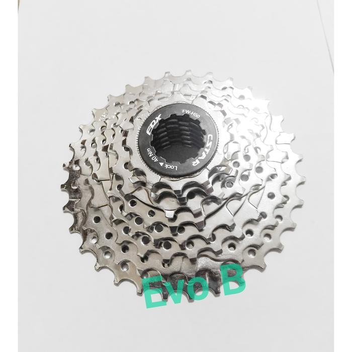 C-STAR Sprocket Sepeda 8 Speed 12T-32T Chrome Silver Taiwan CSTAR-HG50-8S Gear Belakang Outdoor